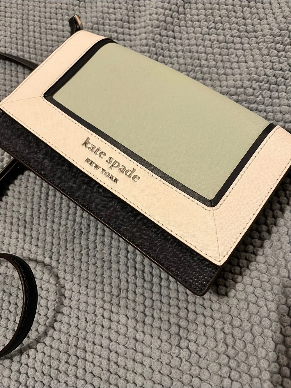kate spade Pale Mint, Blush & Black Colorblock Crossbody